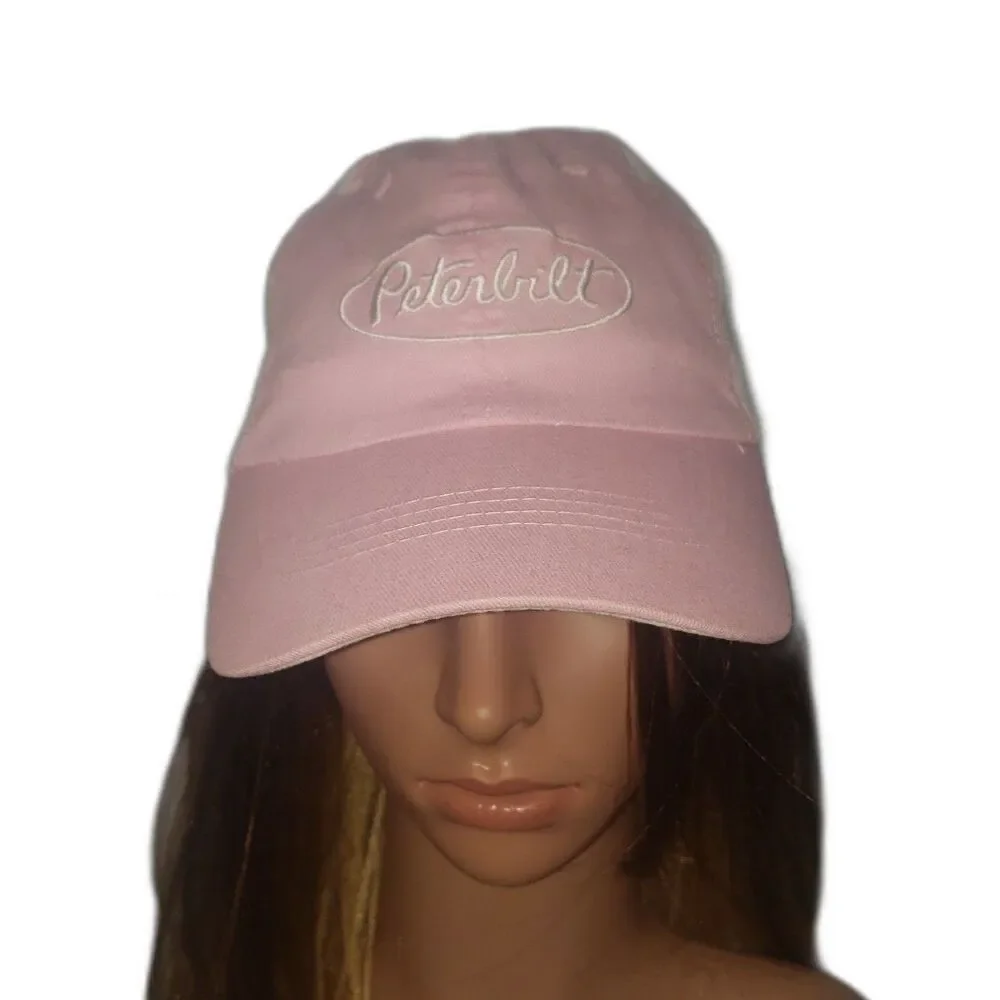 PETERBILT Pink and White Baseball Cap Hat Unisex One Size